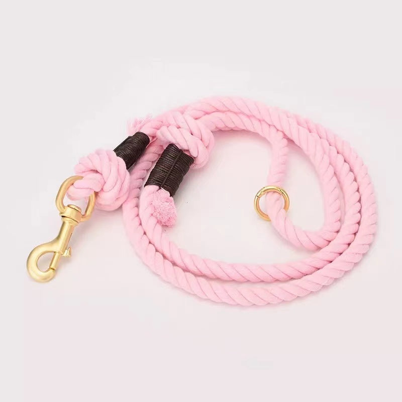 Pink Donut Dog Rope Leash | Boost Your Soul