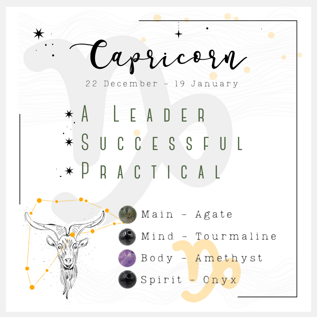 Capricorn Crystal Bracelet | Boost Your Soul