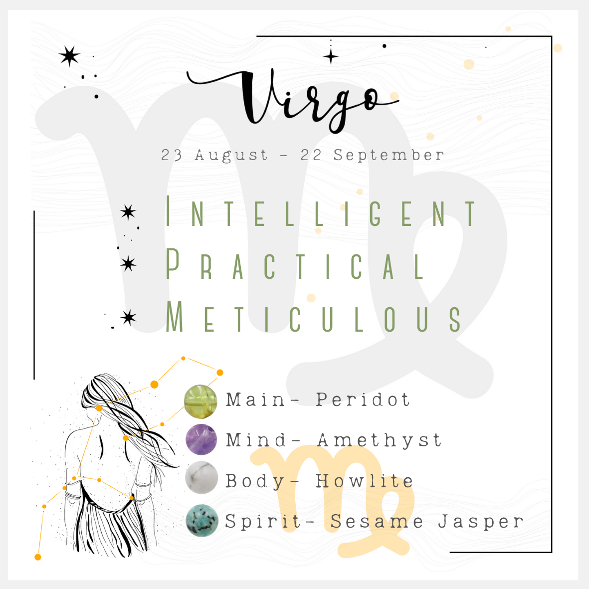 Virgo Crystal Bracelet | Boost Your Soul
